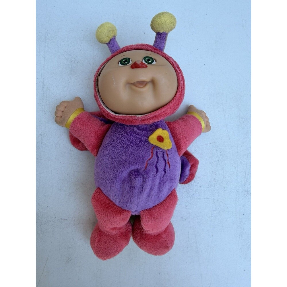 CABBAGE PATCH KIDS CUTIES 2010 PINK & PURPLE Ladybug Butterfly PLUSH DOLL P16